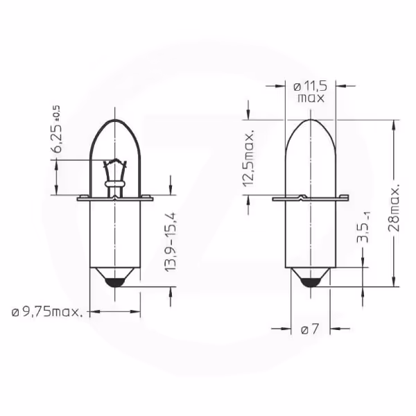 Ampoule 2,4V 0,7A (x2) Vartaconsumer