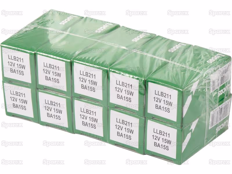 Ampoule (Filament) 12V, 15W, BA15s (Boîte 1 pc.) - Vendu par 10 - ref 211
