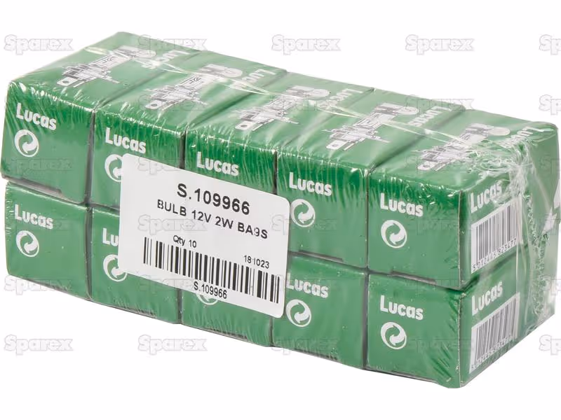 Ampoule (Filament) 12V, 2W, BA9s (Boîte 1 pc.) - Vendu par 10 - ref LLB288