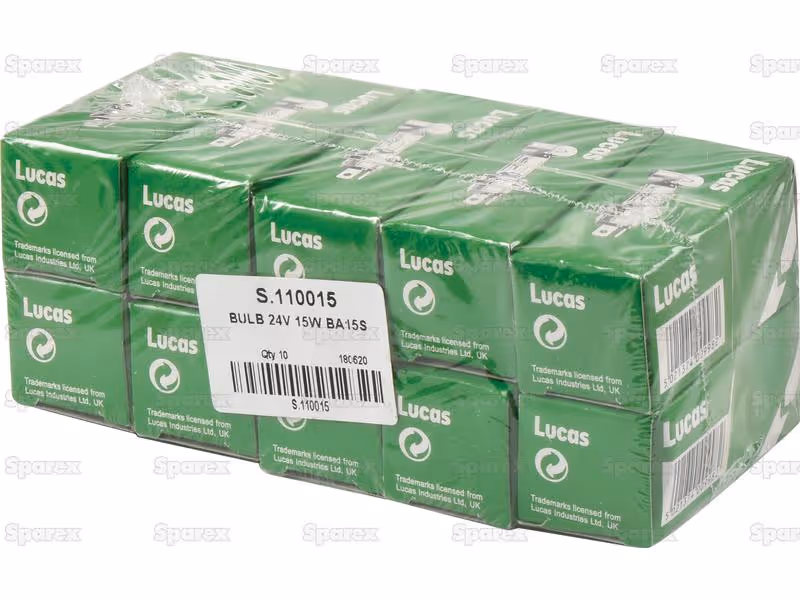 Ampoule (Filament) 24V, 15W, BA15s (Boîte 1 pc.) - Vendu par 10 - ref 212