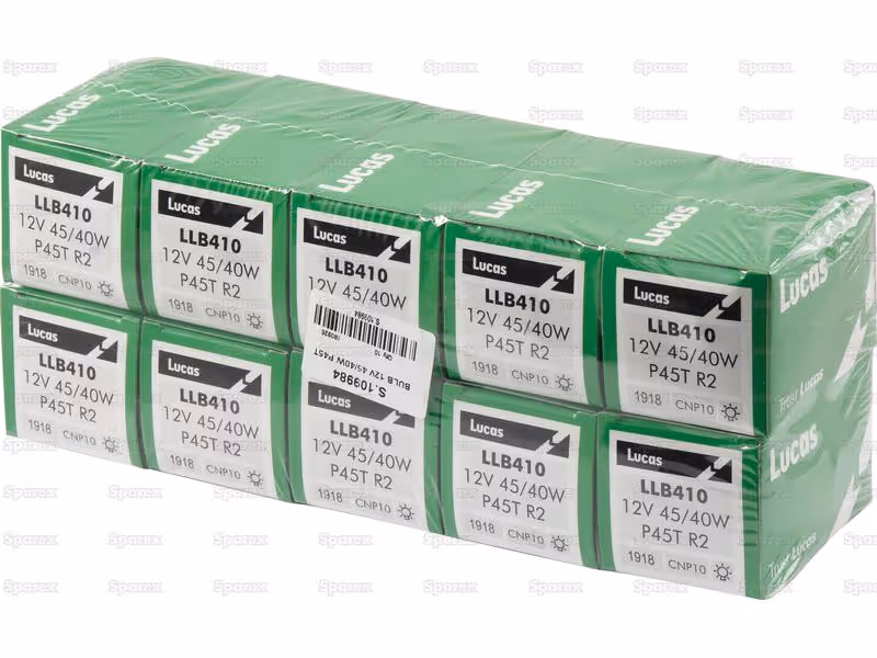 Ampoule (Filament) R2, 12V, 45/40W, P45t (Boîte 1 pc.) - Vendu par 10 - adaptable sur tracteurs White - ref LLB410