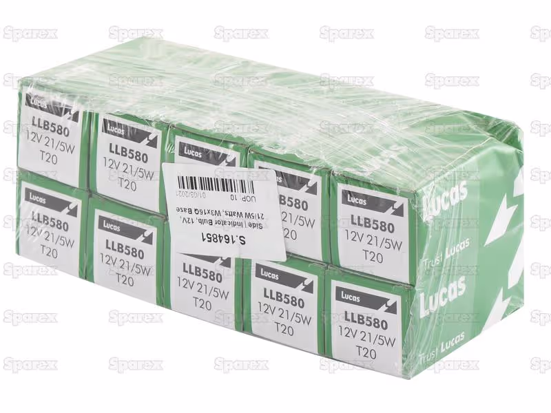 Ampoule (Filament) W21/5W, 12V, 5W, W3x16q (Boîte 1 pc.) - Vendu par 10 - ref LLB580
