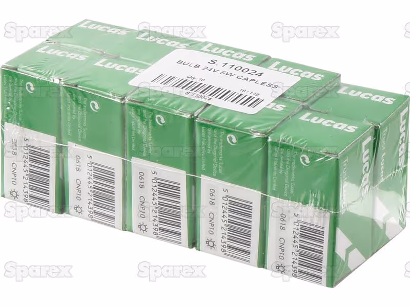 Ampoule (Filament) W5W, 24V, 5W, W2.1x9.5d (Boîte 1 pc.) - Vendu par 10 - ref 507