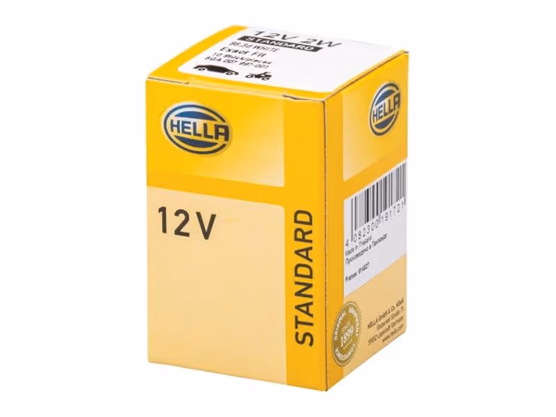 Ampoule (Halogène) 12V, 2W, B8.3d (Boîte 1 pc.) - Vendu par 10 - ref 8GA007997-001