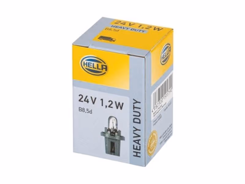 Ampoule (Halogène) 24V, 1.2W, B8.5d (Boîte 1 pc.) - Vendu par 10 - ref HB508T