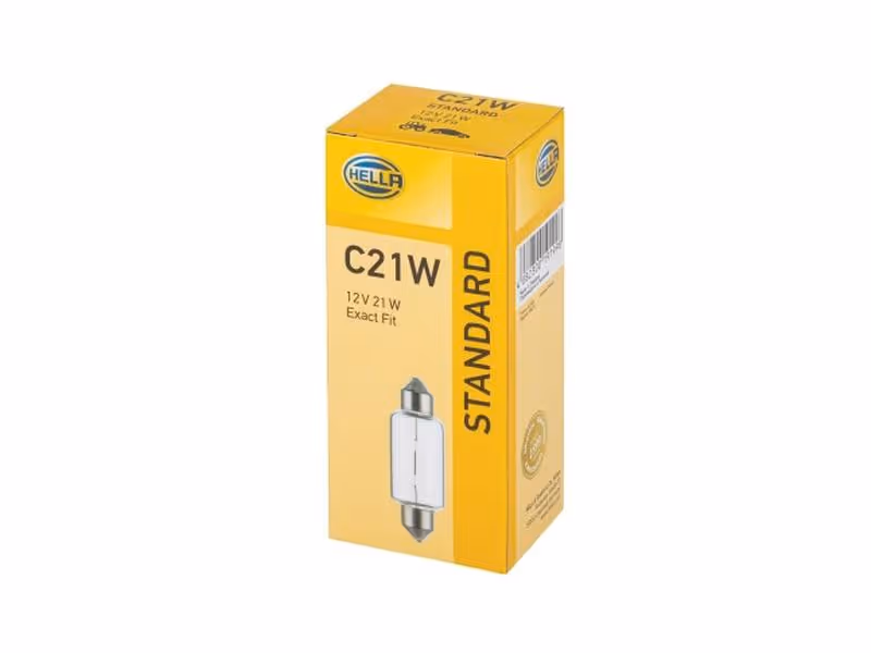 Ampoule (Halogène) C21W, 12V, 21W, SV8.5-8 (Boîte 10 pièces) - Vendu par 10 - ref 8GM002091-181