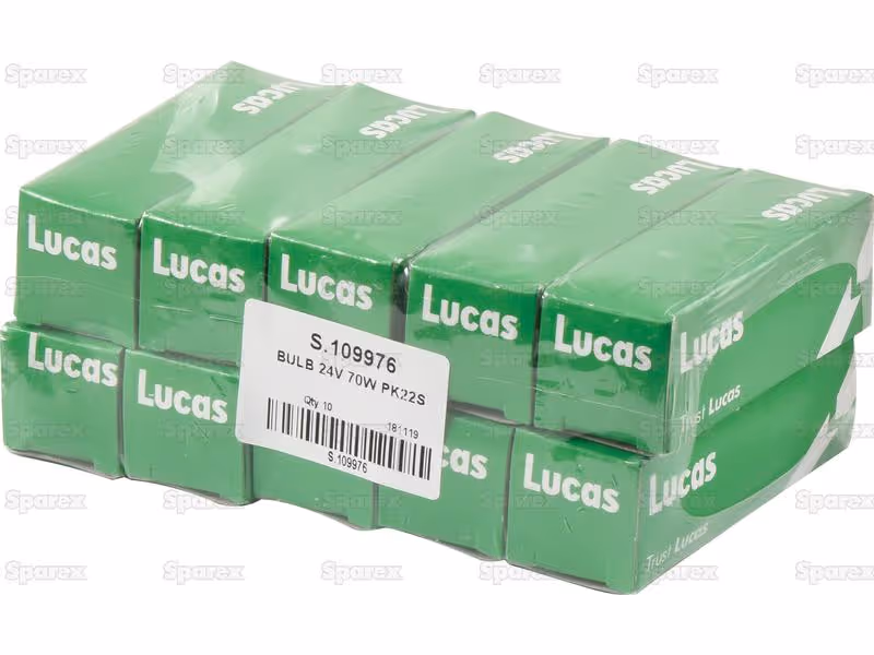 Ampoule (Halogène) H3, 24V, 70W, PK22s (Boîte 1 pc.) - Vendu par 10 - ref LLB460