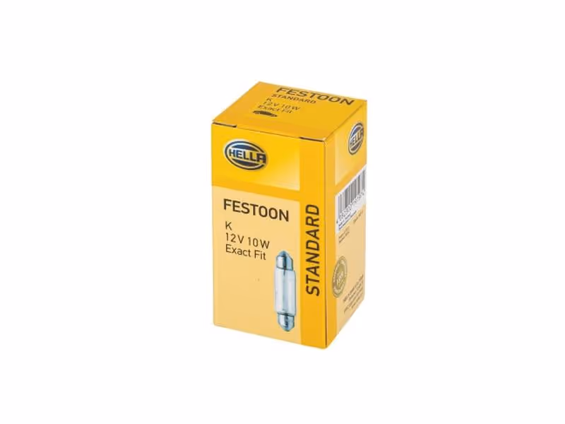 Ampoule (Halogène) K, 12V, 10W, SV8.5-8 (Boîte 10 pièces) - Vendu par 10 - ref 8GM002091131