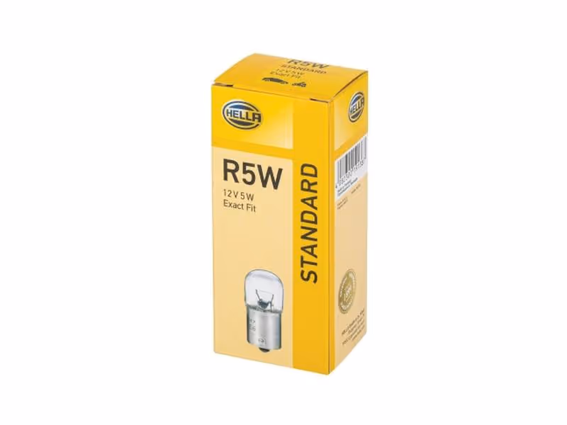 Ampoule (Halogène) R5W, 12V, 5W, BA15s (Boîte 1 pc.) - Vendu par 10 - ref 8GA002071-121