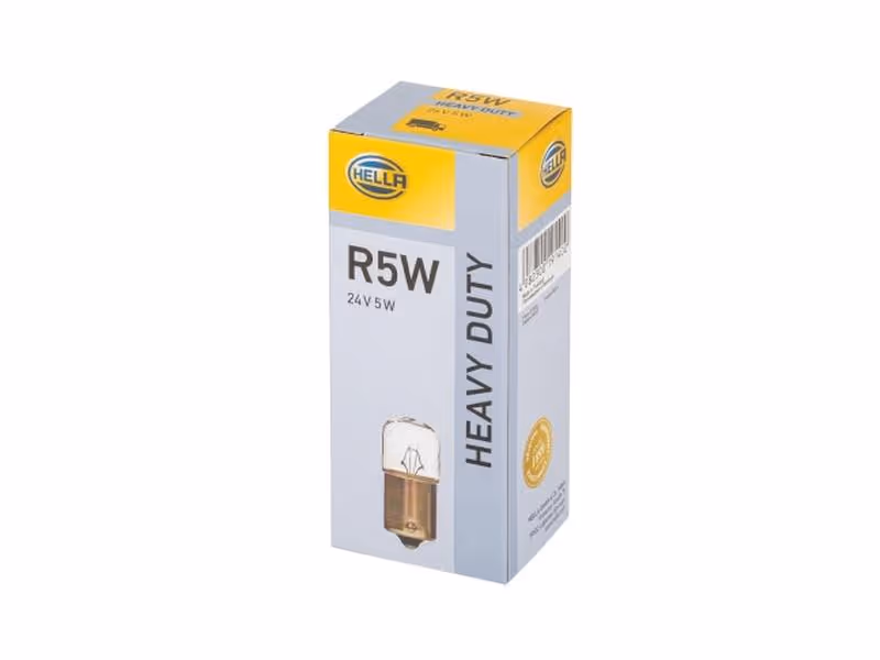 Ampoule (Halogène) R5W, 24V, 5W, BA15s (Boîte 1 pc.) - Vendu par 10 - ref 8GA002071241