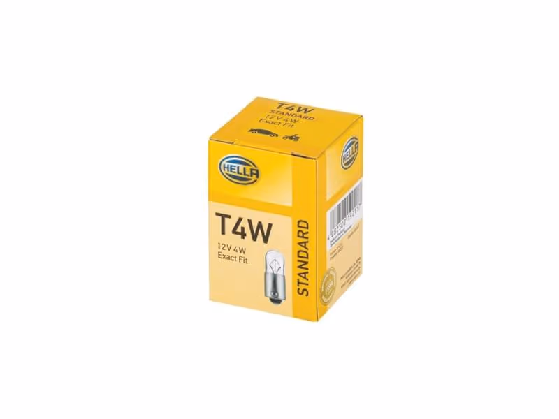 Ampoule (Halogène) T4W, 12V, 4W, BA9s (Boîte 1 pc.) - Vendu par 10 - ref 8GP002067121