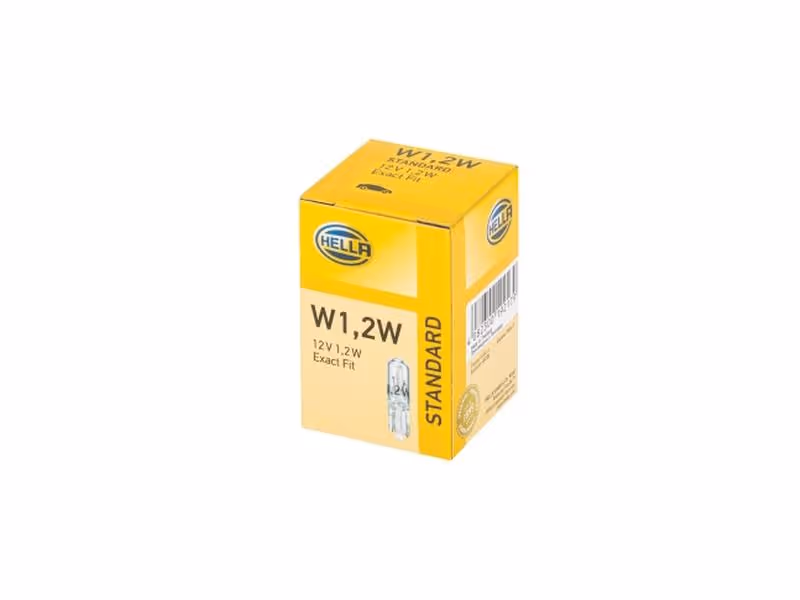Ampoule (Halogène) W1.2W, 12V, 1.2W, W2x4.6d (Boîte 1 pc.) - Vendu par 10 - ref 8GP002095121