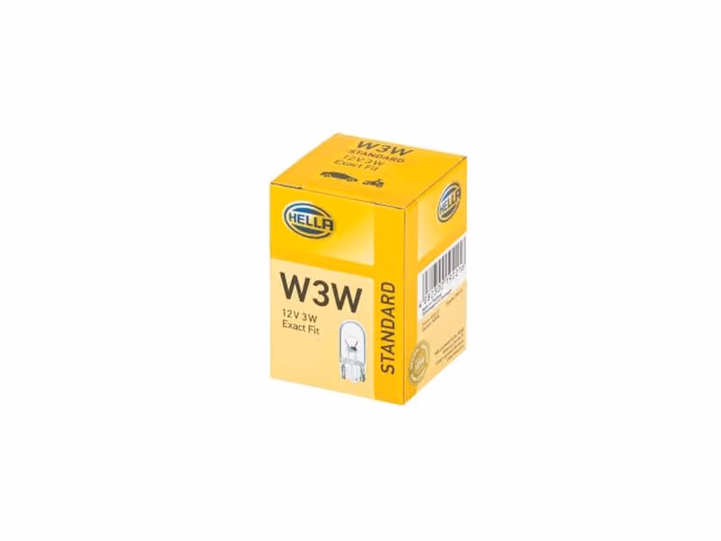 Ampoule (Halogène) W3W, 12V, 3W, W2.1x9.5d (Boîte 1 pc.) - Vendu par 10 - ref 8GP003594141