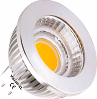 Ampoule led cob 6w gu5.3 4000°k avec variateur