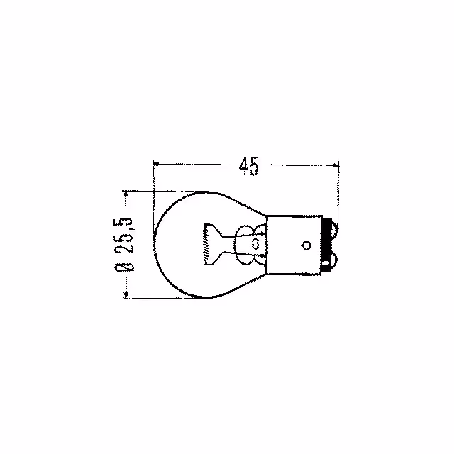 Ampoules poirette 24v 21w/5w boite de 10