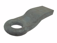 Anneau à souder, 400x90x30mm, oil: 50mm (coudée)