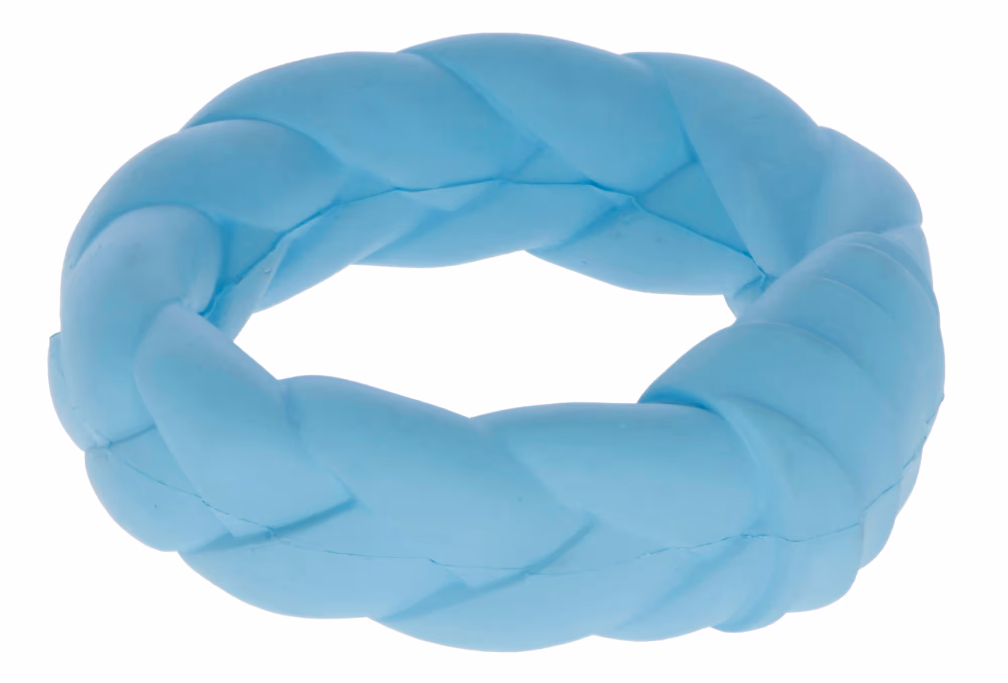 Anneau caoutchouc bleu ciel, 11,5cm