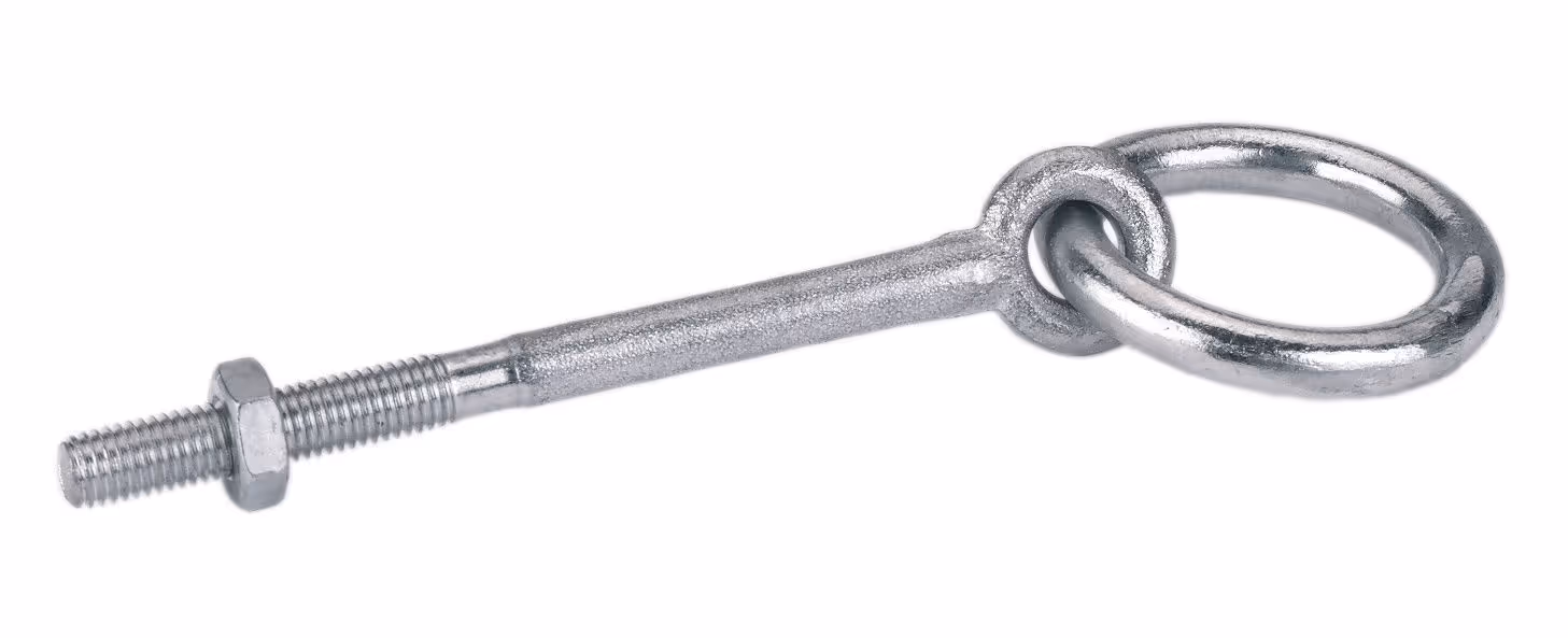 Anneau d'attache acier zingué avec écrou 10 x 80mm