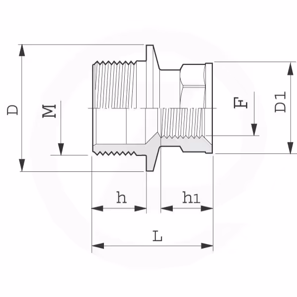 Arag - Embout réd. M/F 1 1/2"x1"
