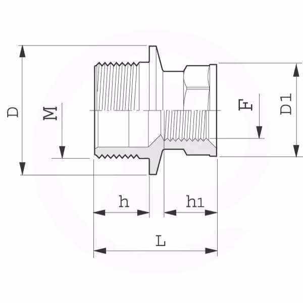 Arag - Embout réd. M/F 1"x3/4"