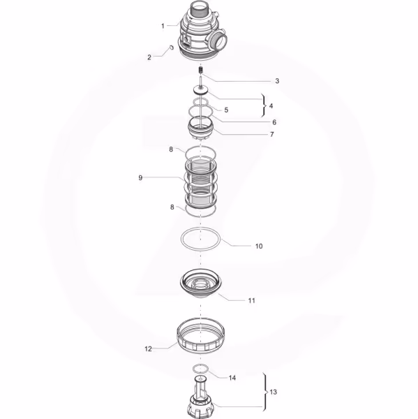 Filtre pulvérisateur Arag pour aspiration 3132453 Origine