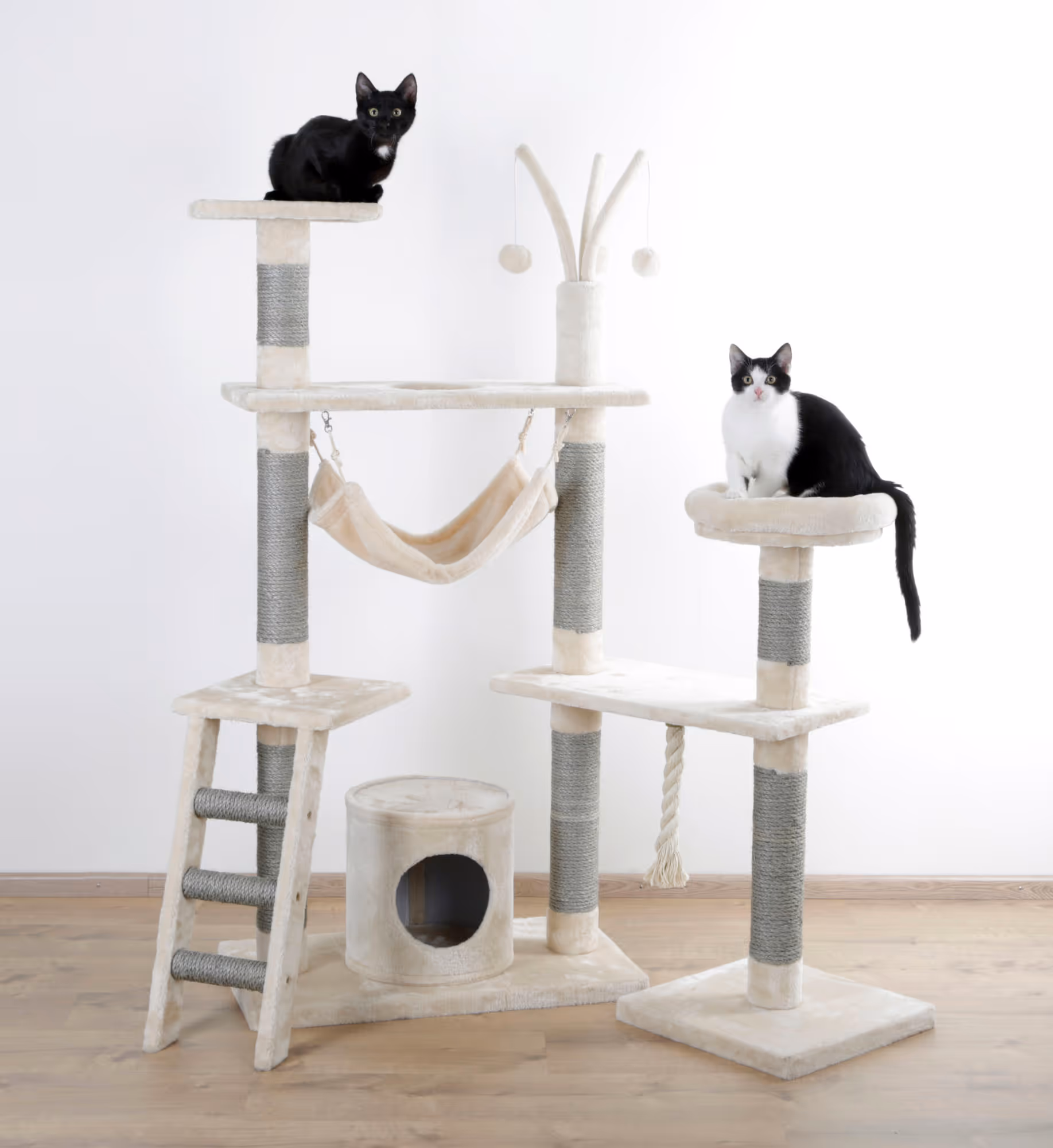 Arbre à chat Creativ Adventure beige/gris clair, 150cm