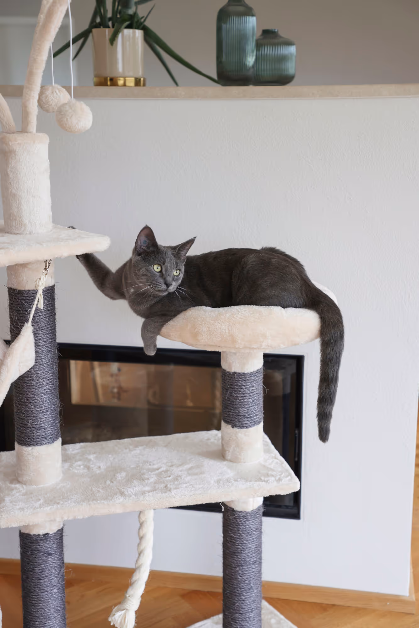 Arbre à chat Creativ Adventure beige/gris clair, 150cm