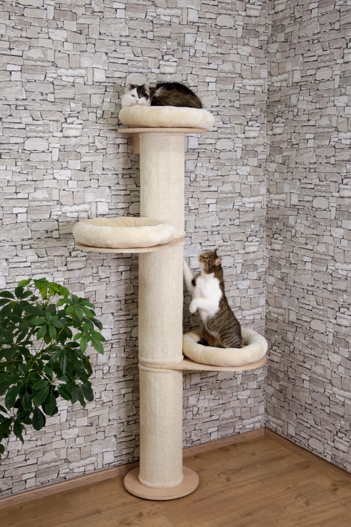 Arbre à chat Dolimit Tower beige, 187cm
