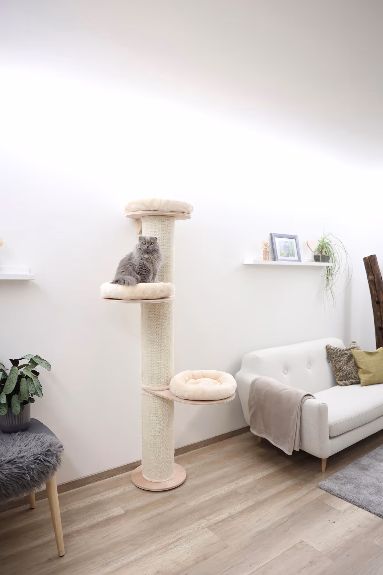 Arbre à chat Dolimit Tower beige, 187cm