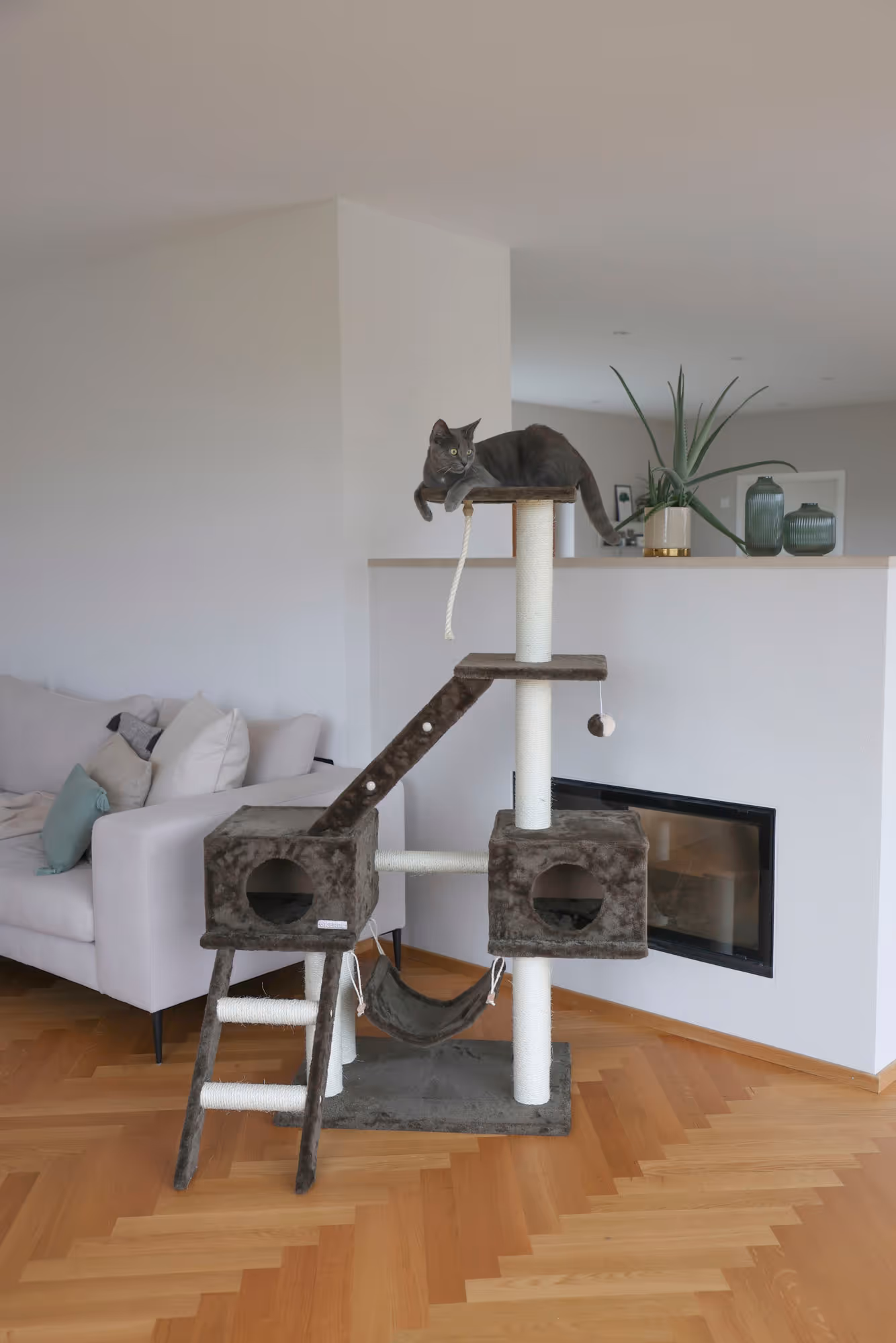 Arbre à chat Granat gris foncé, 150cm