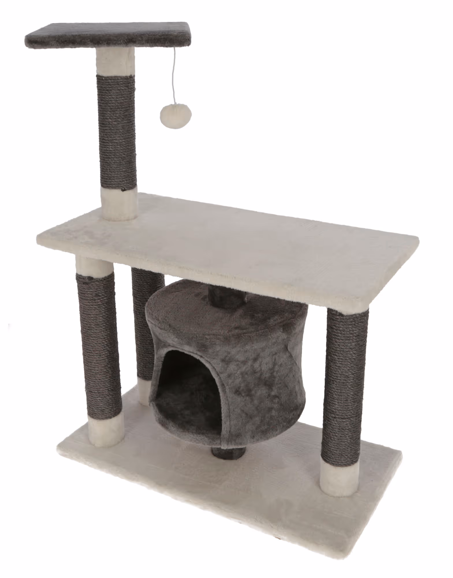 Arbre à chat Jade Darklight blanc/gris, 96cm