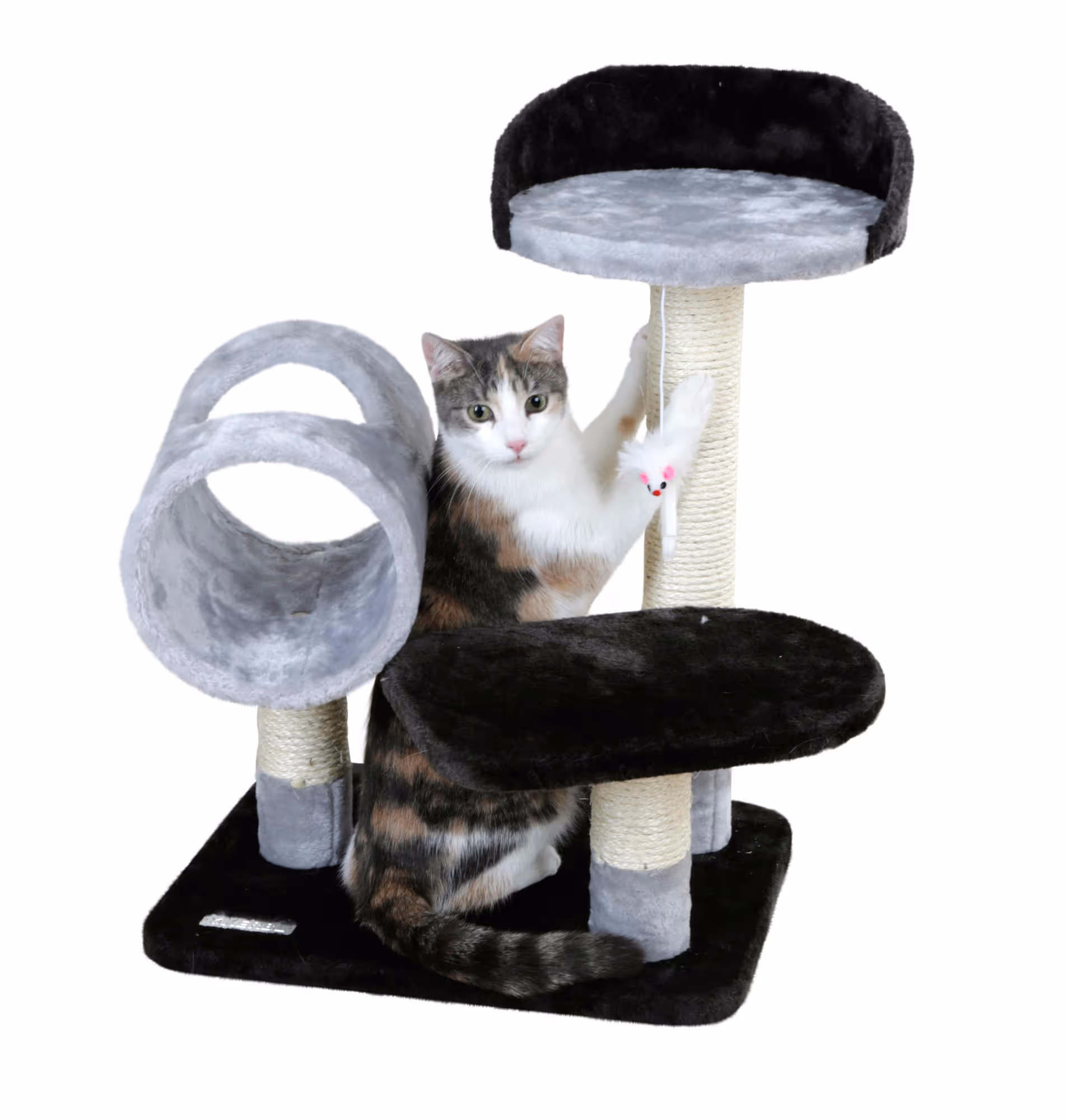 Arbre à chat Moon gris/noir, 62cm