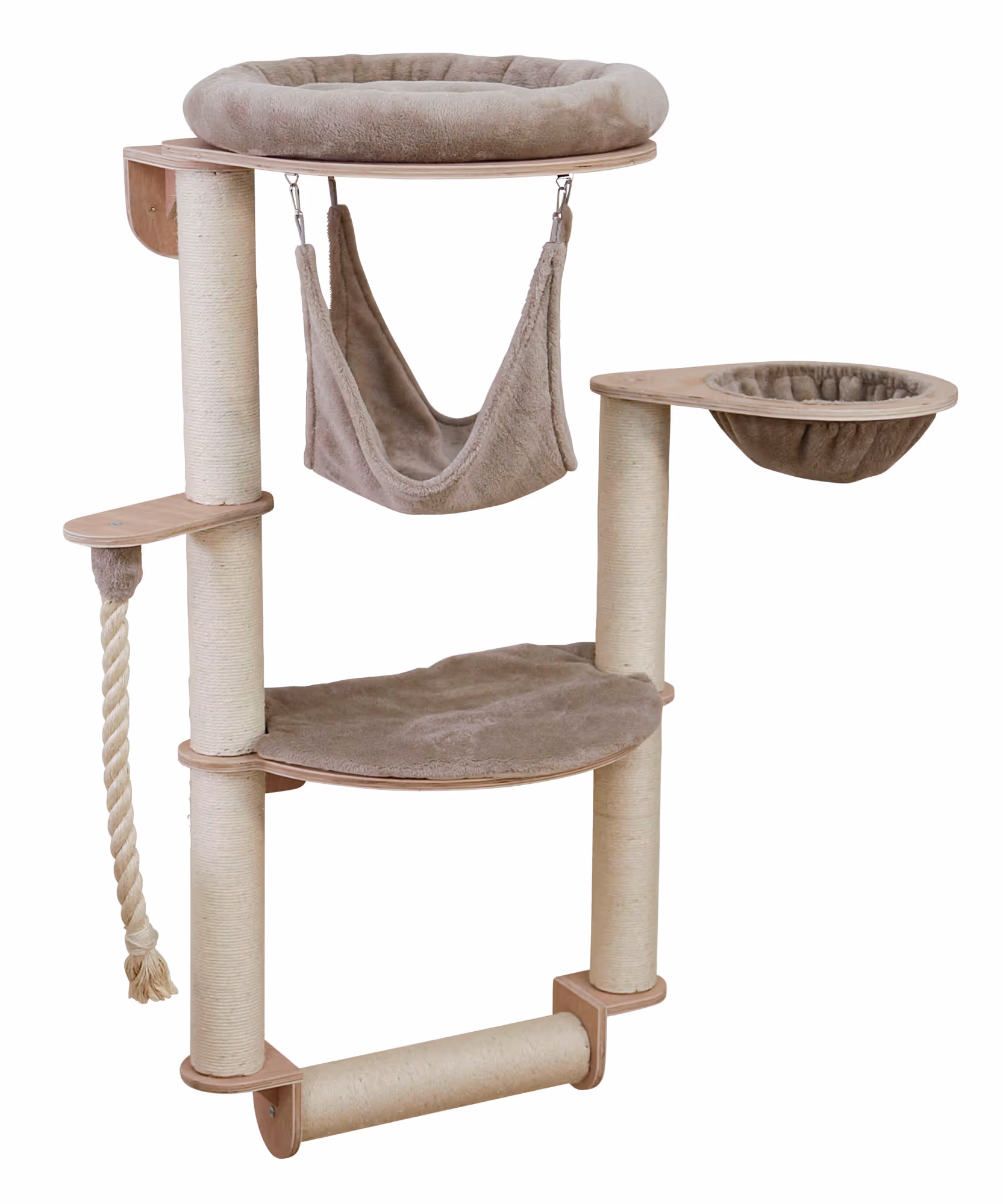 Arbre à chat mural Dolomit Grappa Pro, taupe, 138cm
