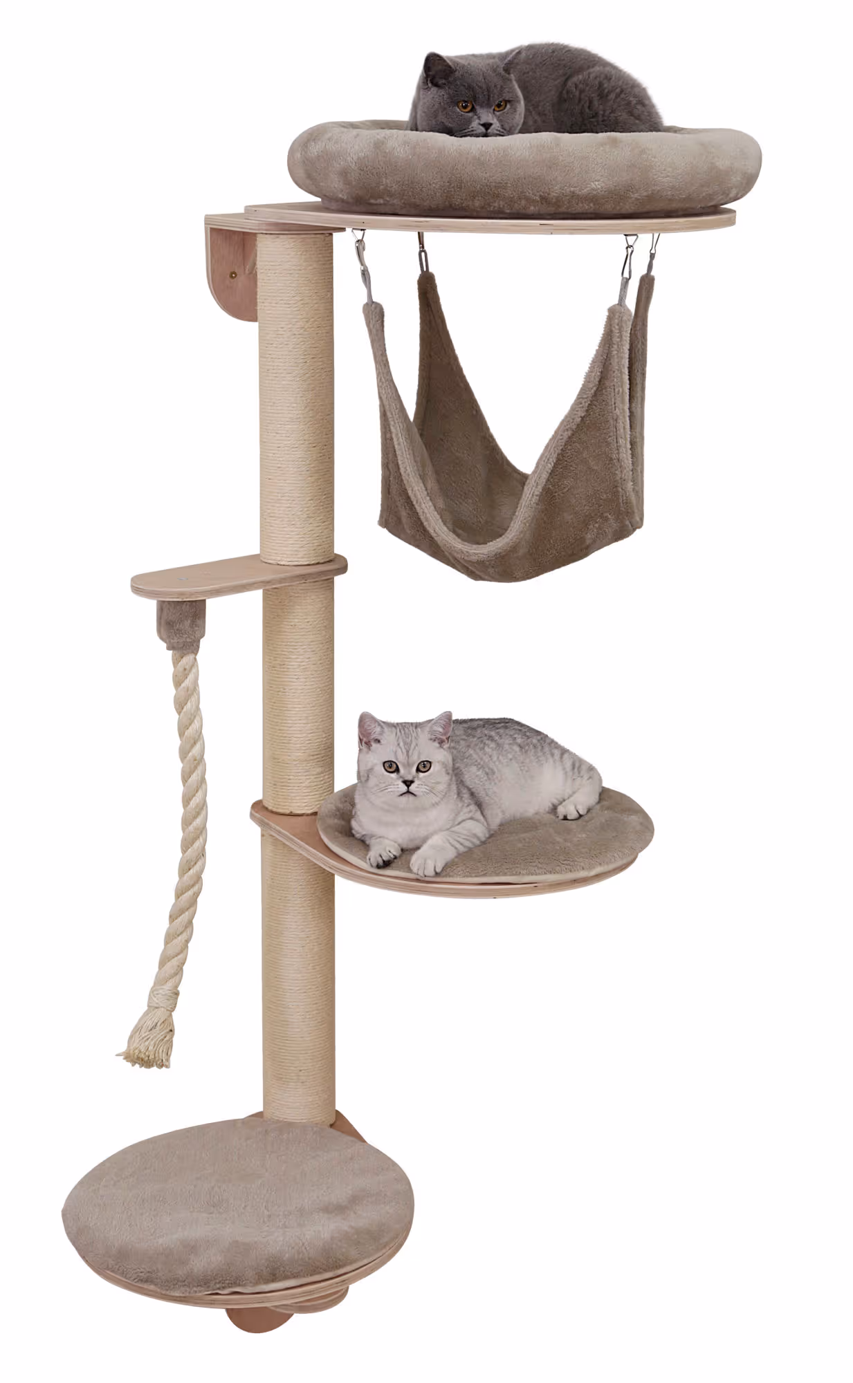 Arbre à chat mural Dolomit Grappa, taupe, 158cm
