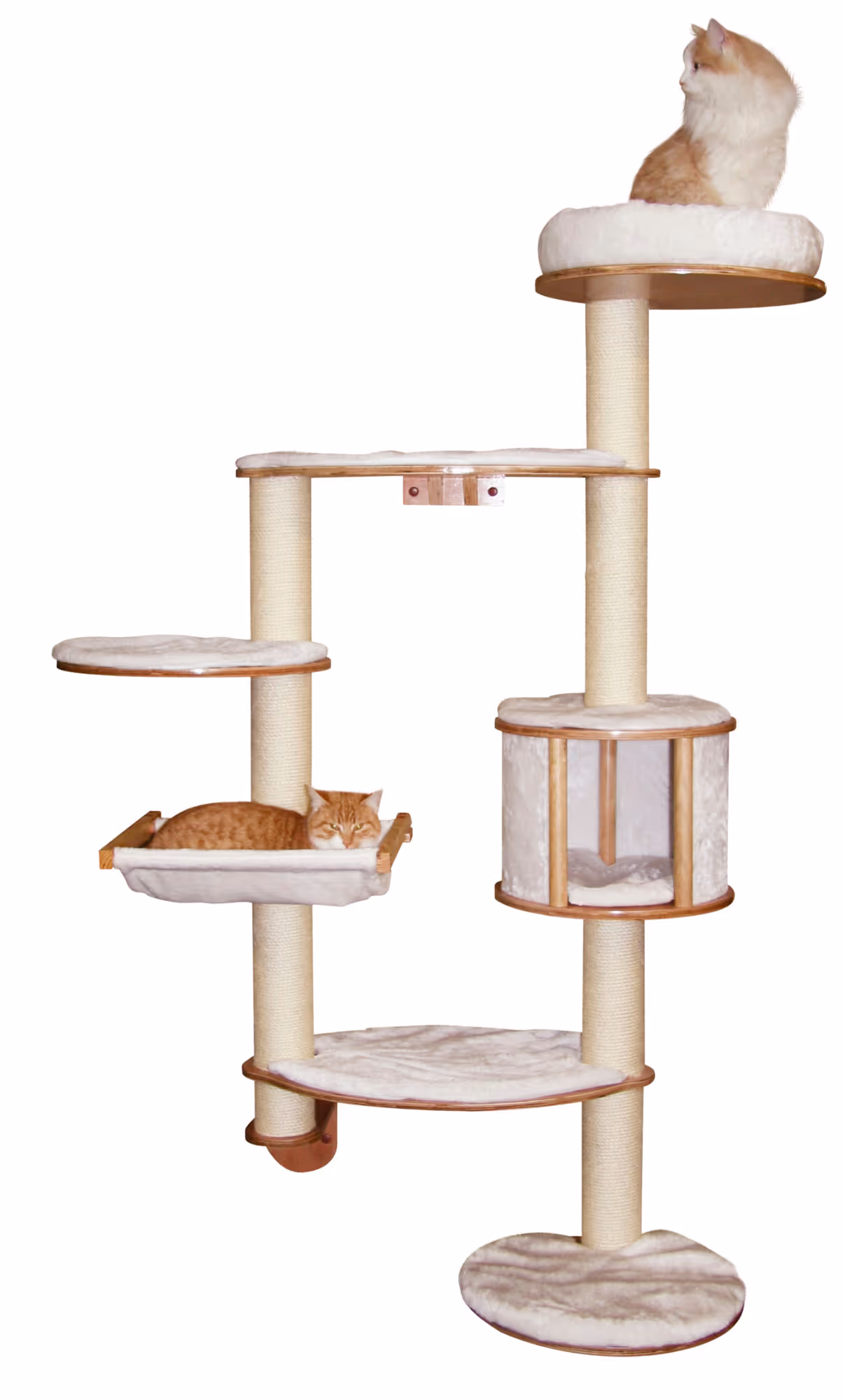 Arbre à chat mural Dolomit XL blanc, 185cm