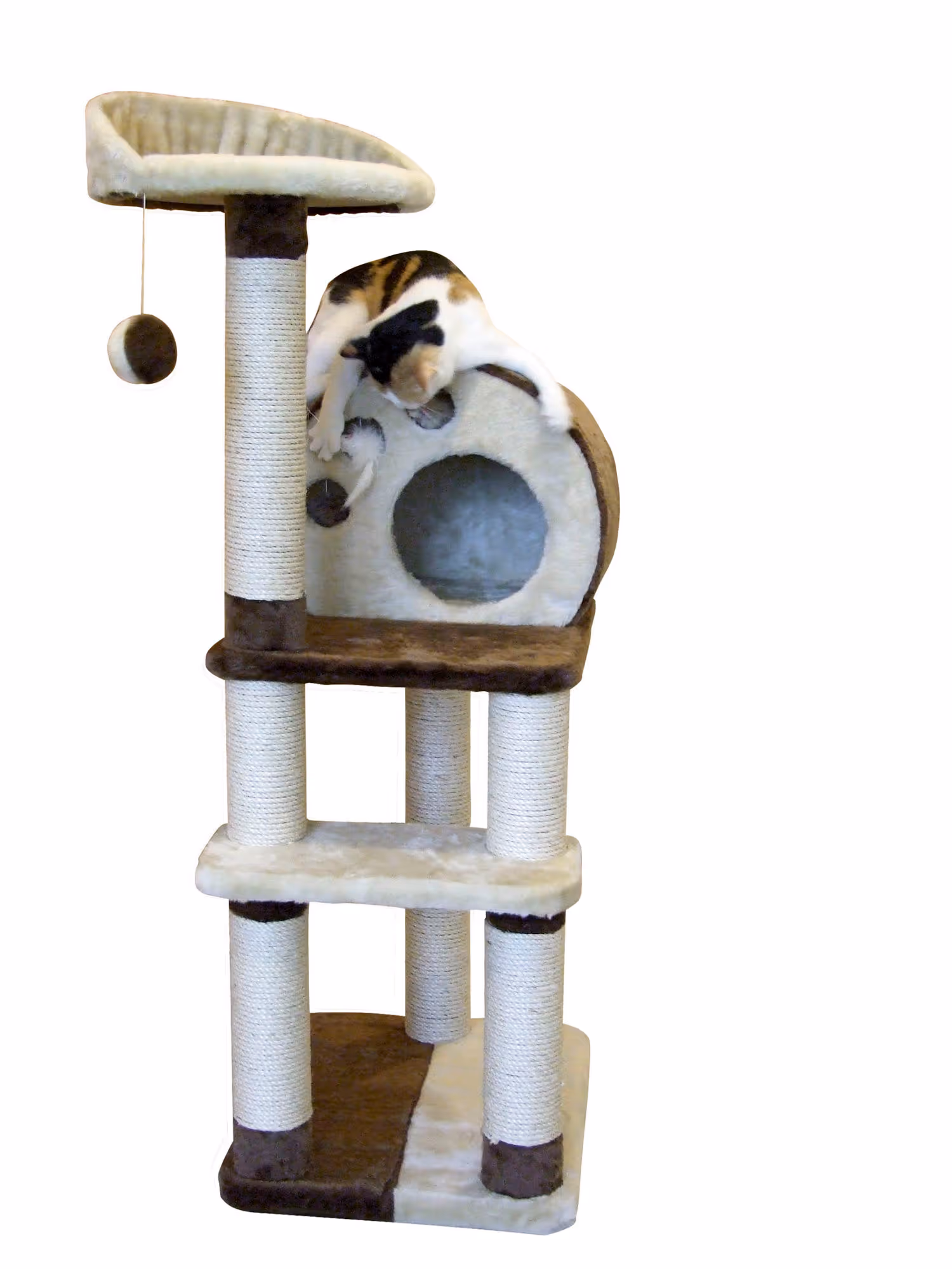Arbre à chat Planet X marron/beige, 127cm