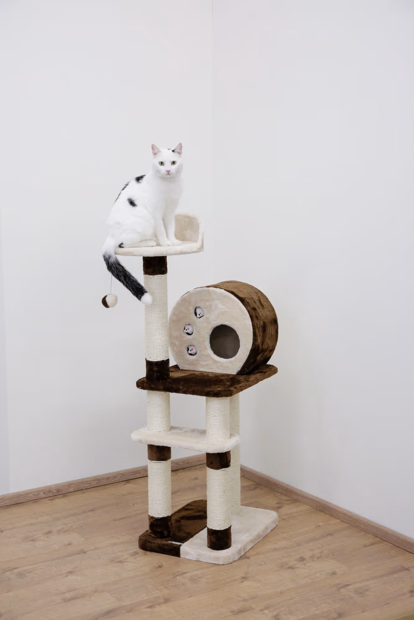 Arbre à chat Planet X marron/beige, 127cm