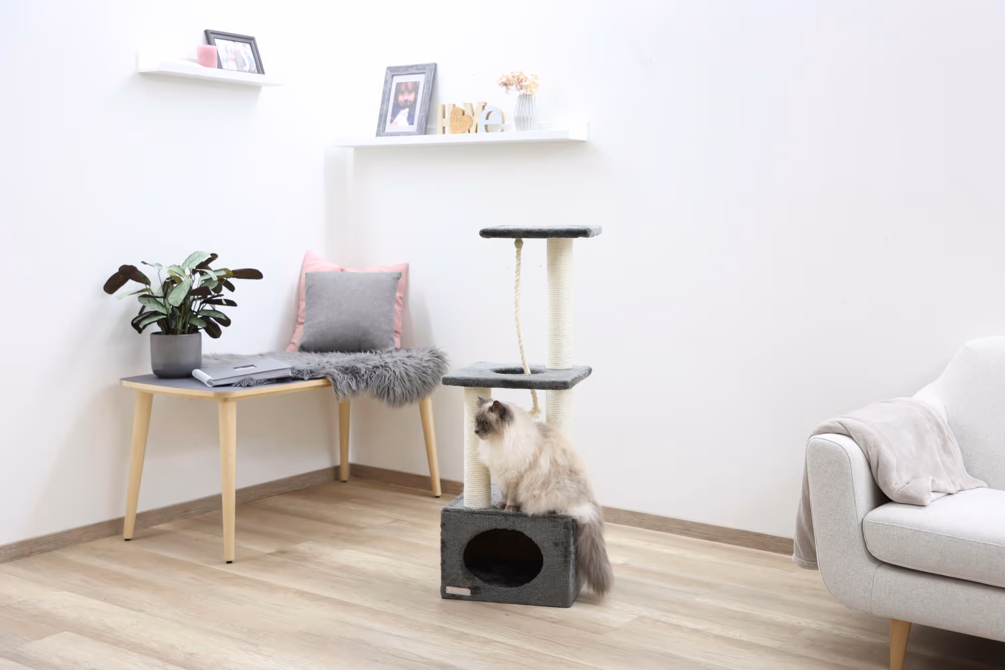 Arbre à chat Platin Pro anthracite, 106cm