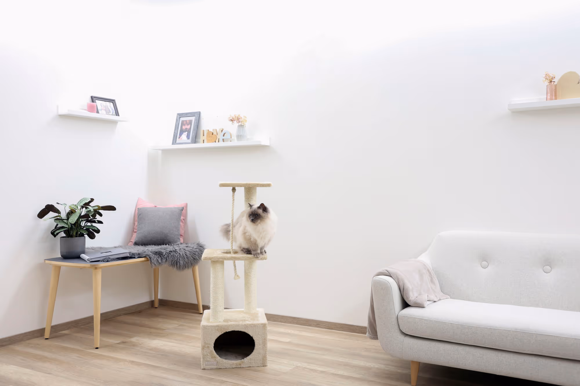 Arbre à chat Platin Pro beige, 106cm