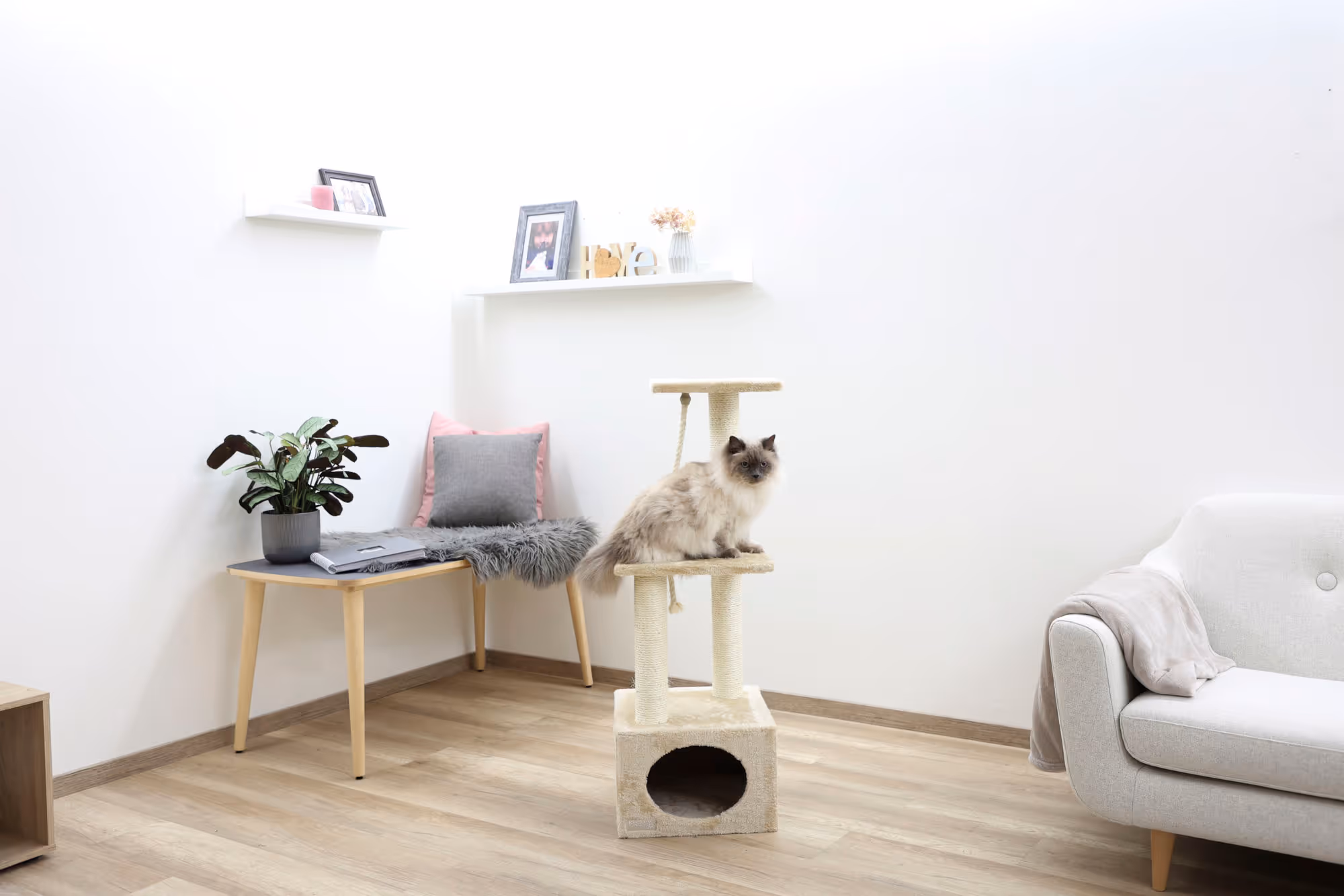 Arbre à chat Platin Pro beige, 106cm