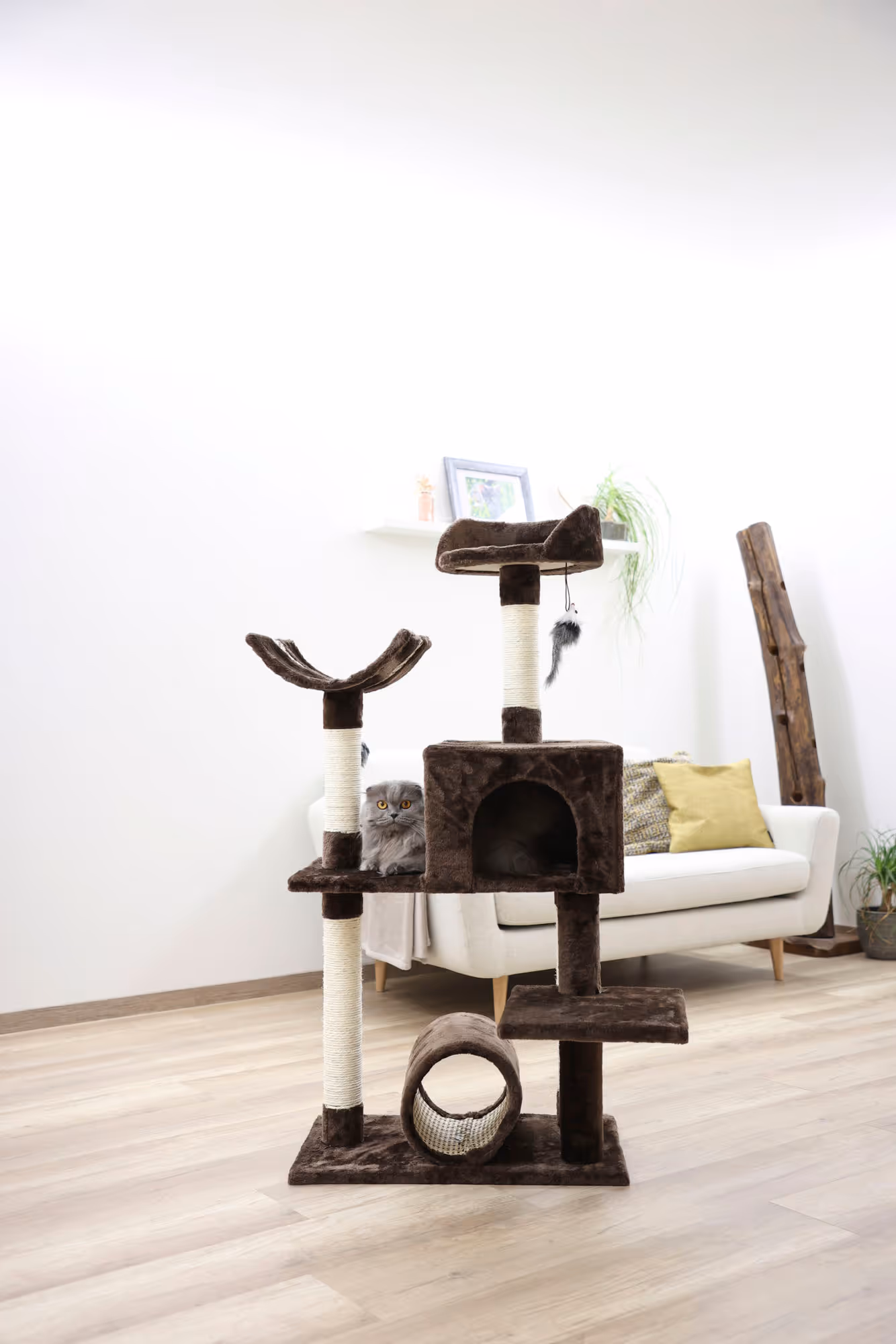 Arbre à chat Safari Big brun foncé, 122cm
