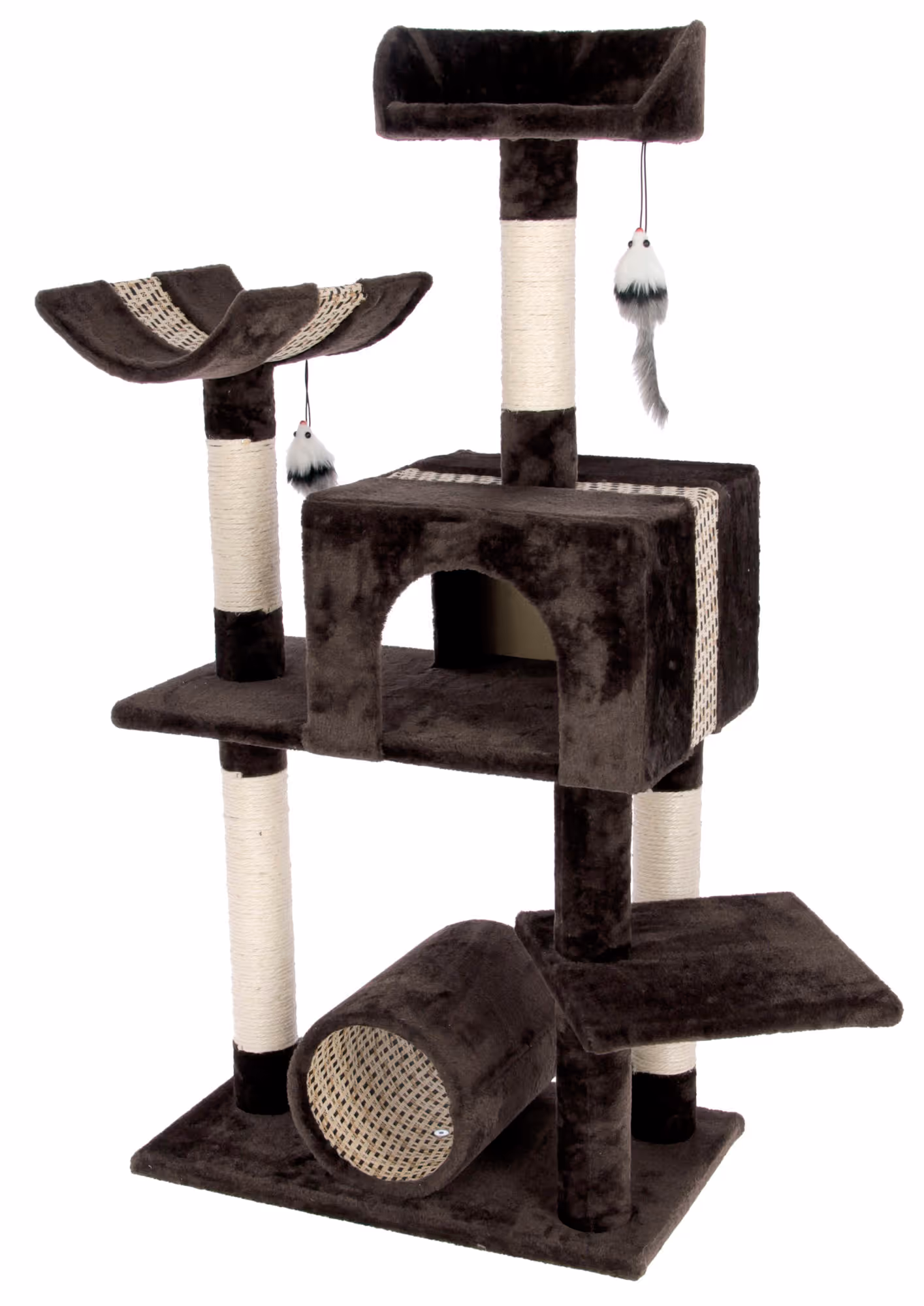 Arbre à chat Safari Big brun foncé, 122cm