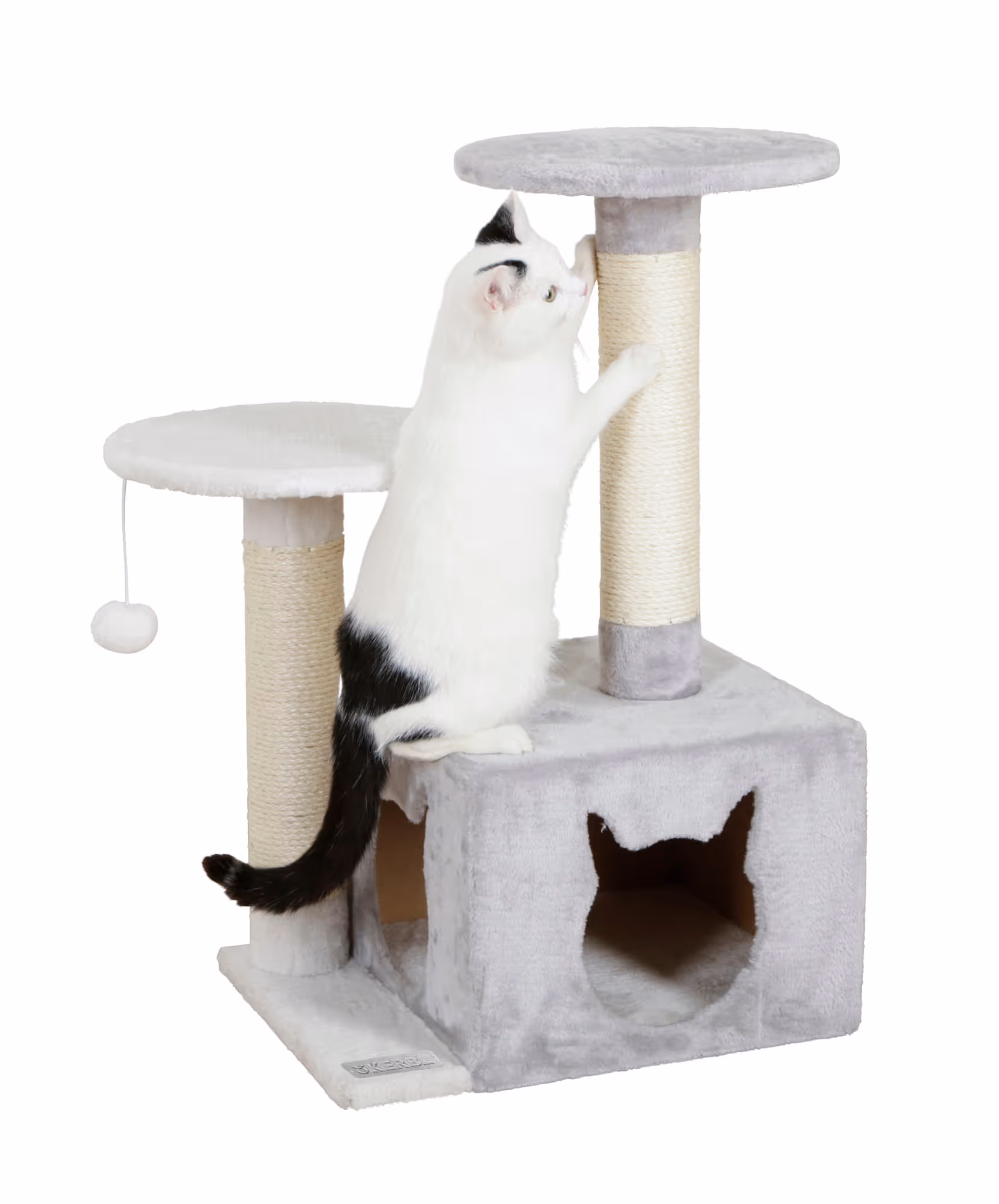 Arbre à chat Saphir light blanc/gris, 80cm