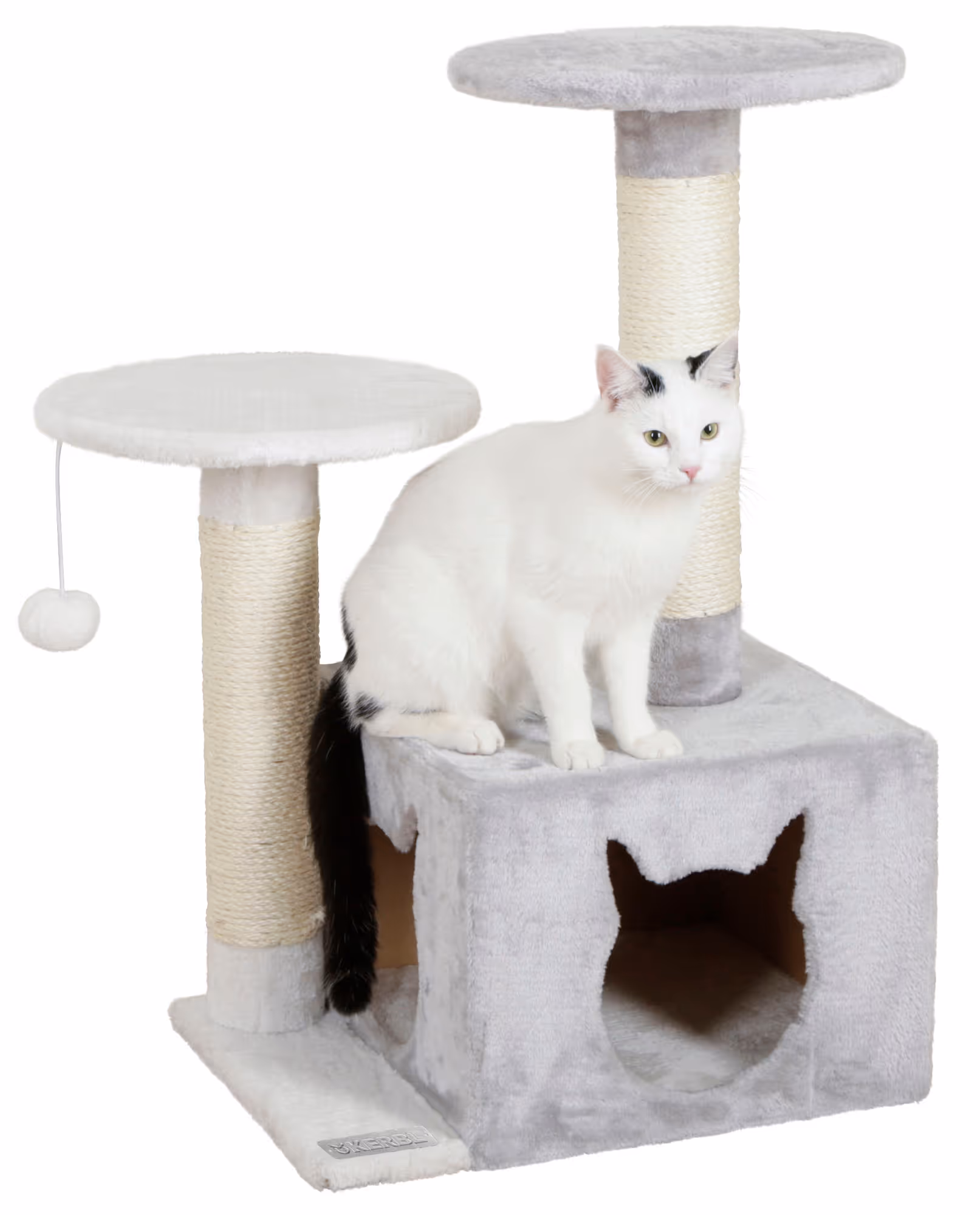 Arbre à chat Saphir light blanc/gris, 80cm