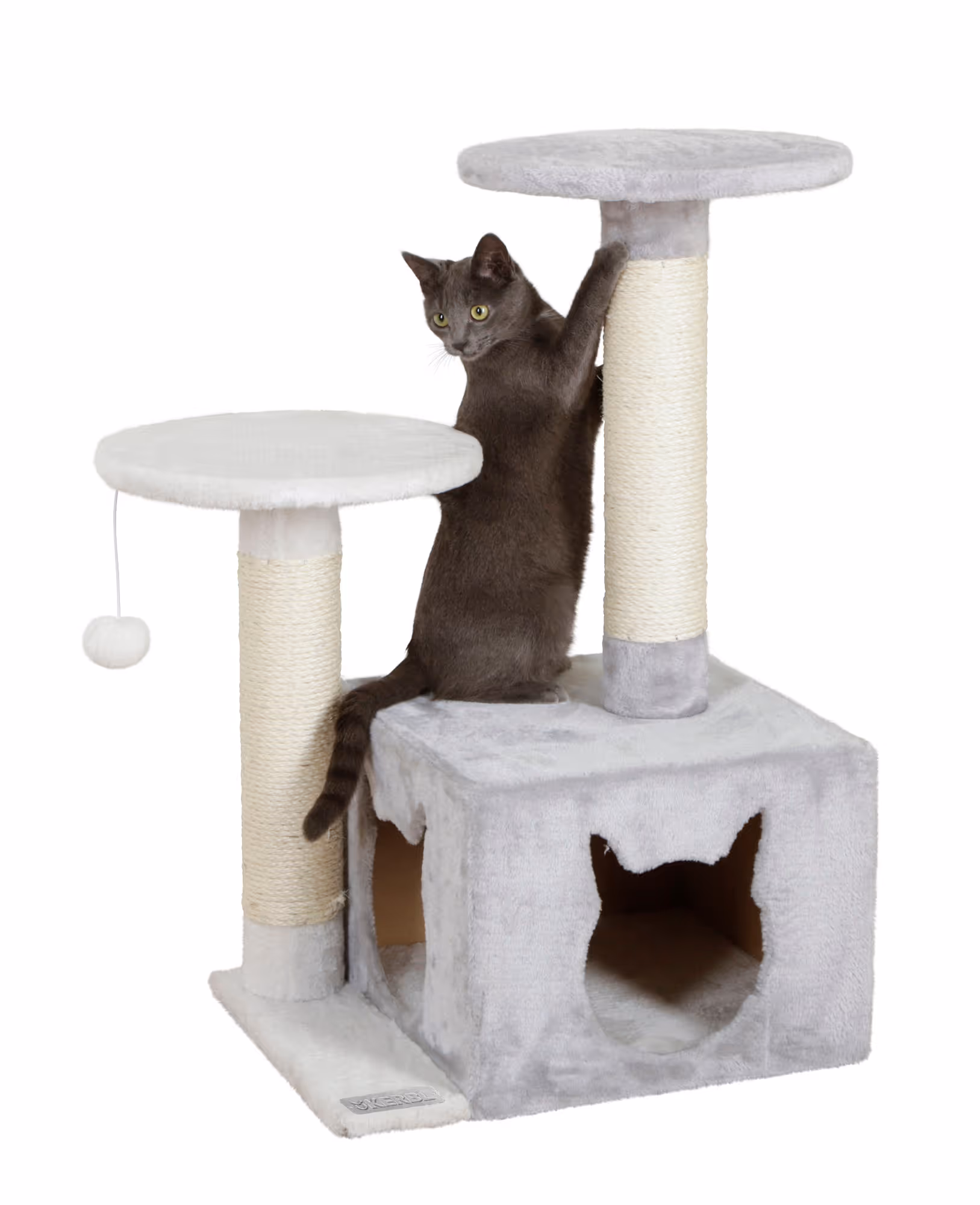 Arbre à chat Saphir light blanc/gris, 80cm
