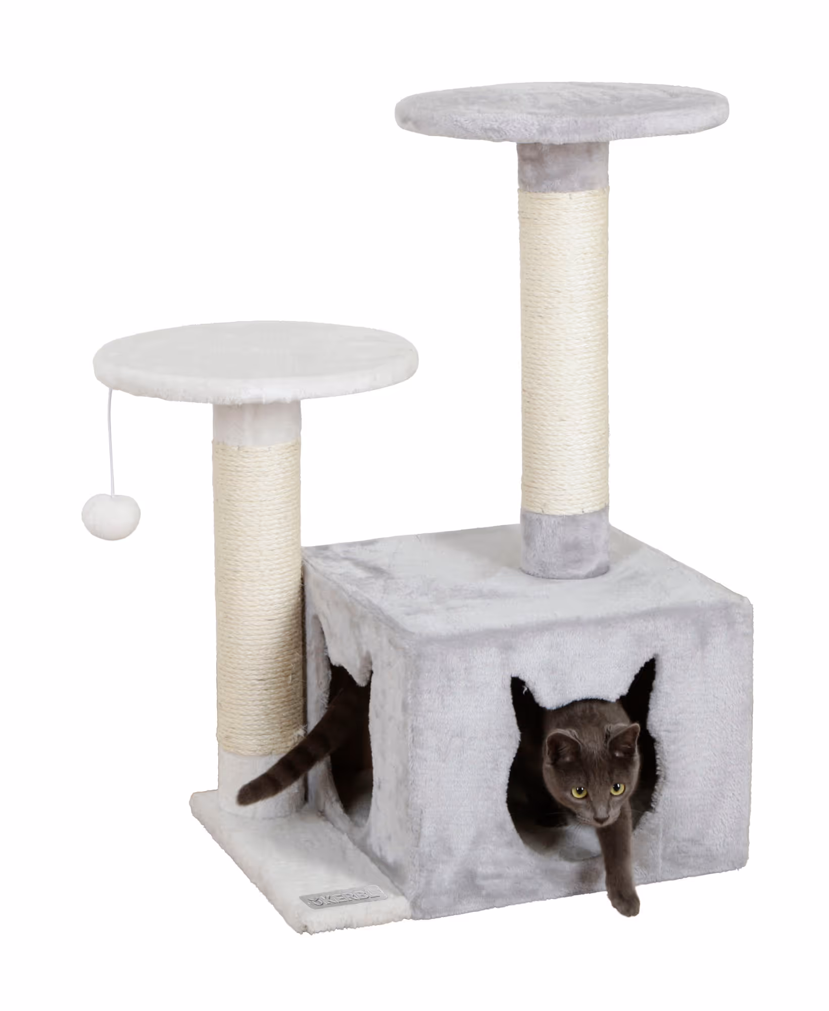 Arbre à chat Saphir light blanc/gris, 80cm