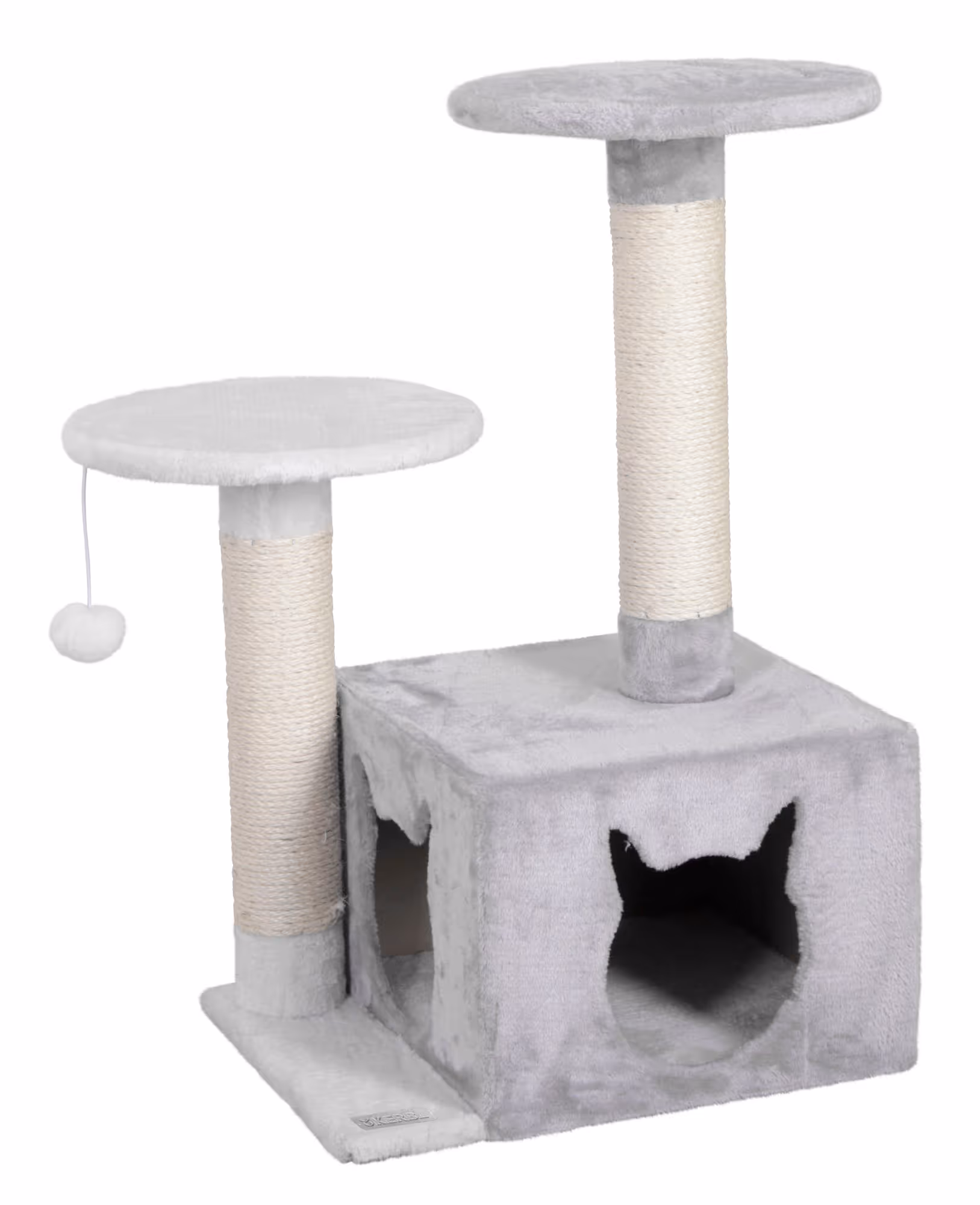 Arbre à chat Saphir light blanc/gris, 80cm