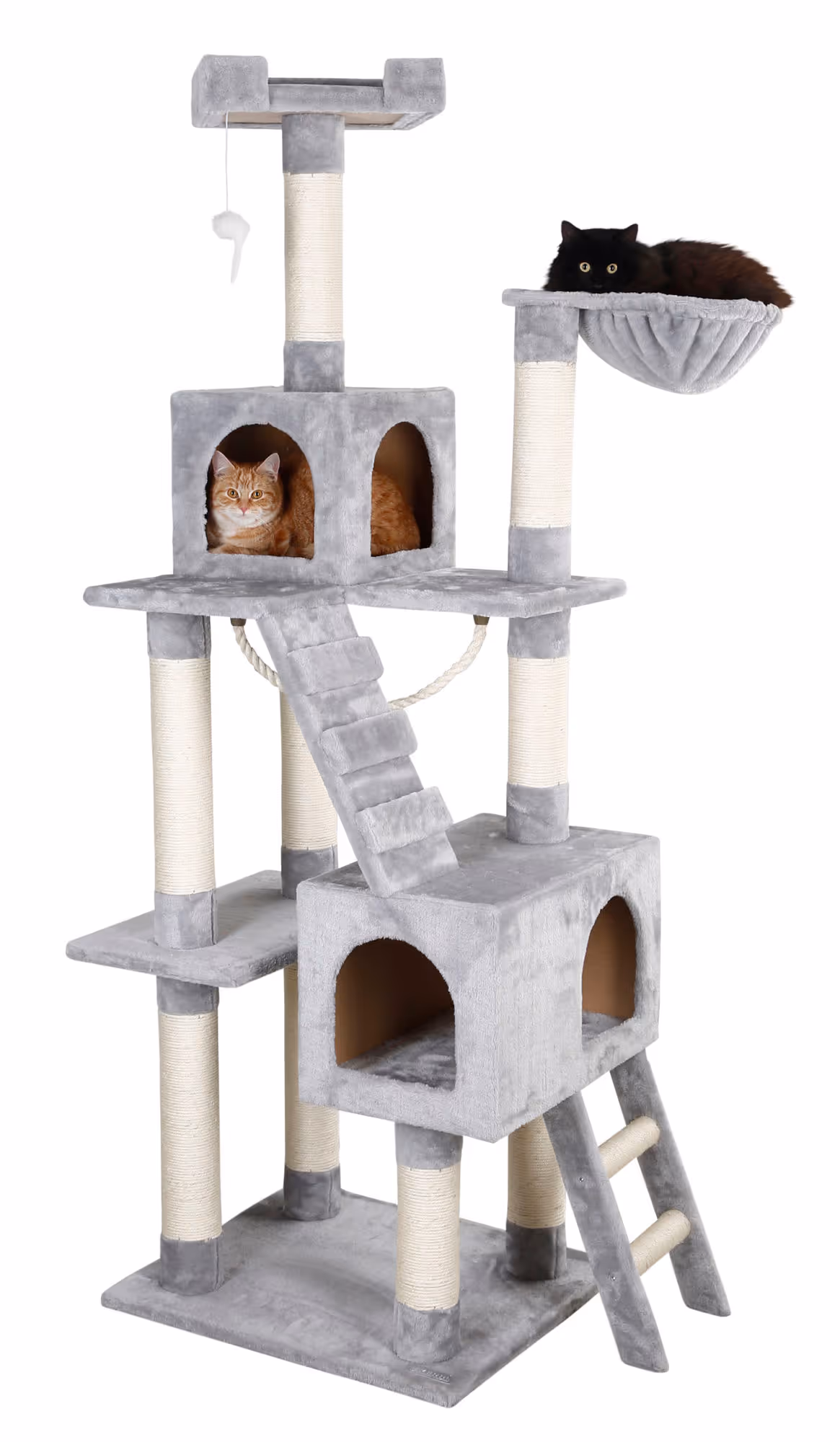 Arbre à chat Square gris clair, 178cm