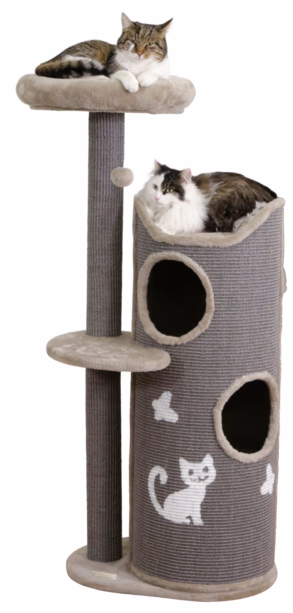 Arbre à chat Tiana gris, 130cm
