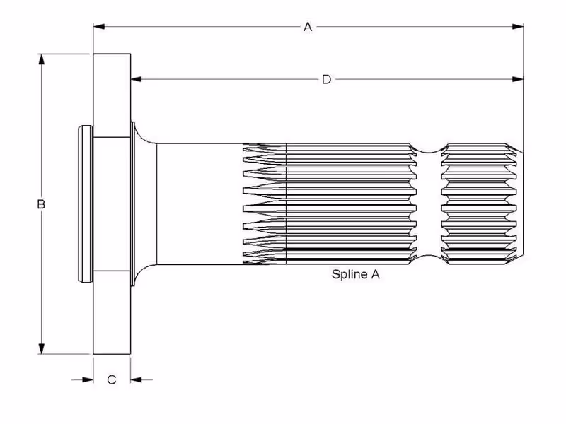 Arbre PDF - adaptable sur tracteurs Massey Ferguson - ref 3790903M2